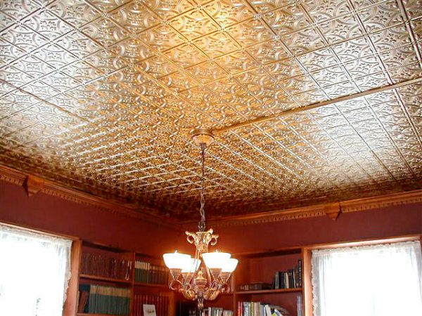 Pattern #209 - All Colors - 2'x4' Faux Tin Ceiling Tile Pattern - Image 4