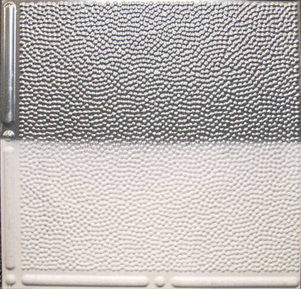 Pattern #310 - White - 2'x4' Faux Tin Ceiling Tile Pattern - Image 2